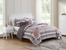 Va1-cs Vcny Home Blush Piece Twin Printed Comforter Set