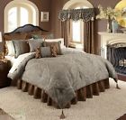 Valverde Veratex Queen Comforter Blue Grey Chocolate 4pc Set Paisley Pattern New 736425484018
