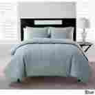 Vcny-86019 Vcny Comforter Set Down Alternative Nina Embossed Full-queen Size Blue 0723169486019