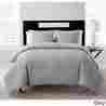 Vcny-86026 Vcny Comforter Set Down Alternative Nina Embossed Full-queen Size Grey 0723169486026