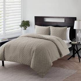 Vcny Home 735732310232 Full Comforter Set Lightweight 3-piece Bedding With Matching Shams Stylis