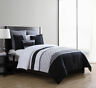 Vcny Home Black And White Piece Comforter Set