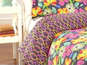 12389-138 Vera Bradley Reversible Quilt Comforter In Jazzy Blooms Size Twin Xl