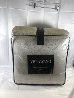 Vera Wang 883893920590 King 3 Piece Comforter Set Soft Touch All Season Machine Washable