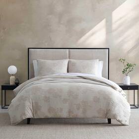 Vera Wang 883893991668 - Comforter Set Luxurious Bedding With Matching Shams Floral Des