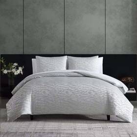 Ushsa51262070 Vera Wang Illusion Grey Comforter Set King 883893834088