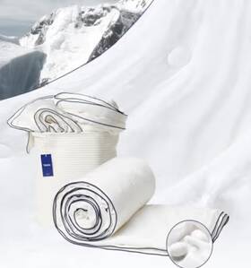 D242qmw Vesta Queen Cooling Comforter 100% Silk Mirage White Blanket Full/queen