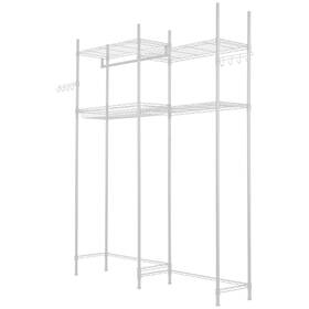Vevor 197988672340 Over The Washer And Dryer Storage Shelf 4 Tier Laundry Room Drying Rack W