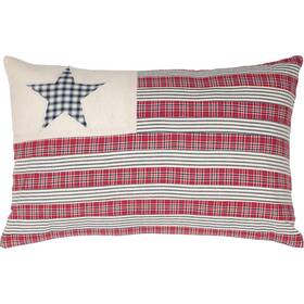 51217 Vhc Brands Hatteras Bedding Accessory Pillow 14x22 Blue