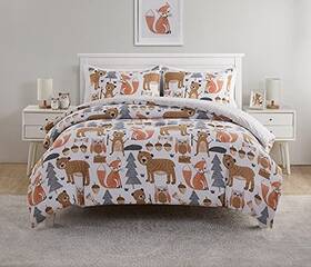 Llc-2cs-twin-in-multi Victoria Classics Little Campers Collection Comforter Soft And Cozy Bedding Set Stylish Chic Twin