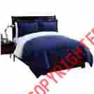 Victoria Classics Vcny Comforter 2 Shams Set Queen Navy Polyester 735732078026