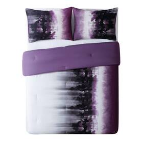 Vince Camuto 783048107282 Mirrea 3 Piece Comforter Set White/purple King