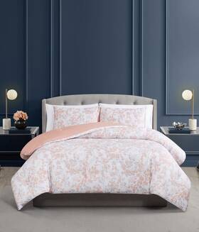 Vince Camuto 783048303929 Blossom Vines 100 Cotton 3 Piece King Comforter Set All Season