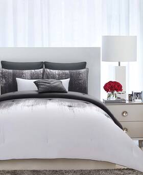 Cs9788dwkg-1500 Vince Camuto Lyon Comforter Set Full/qween