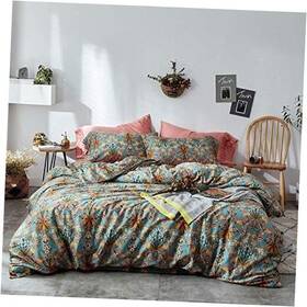 Vt001-4k Vougemarket Bohemia Duvet Cover Set King 3 Piece Long Staple Cotton 104 Inch X 90 Carol
