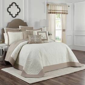 80013300 Vue King Bensonhurst Bedspread Ivory -