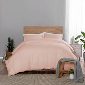 80215804 Vue Full/queen 3pc Lark Duvet Set Blush -