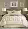 W217 Unbranded Ivory Master Bedroom Bedding Luxury Queen Size 7 Piece Comforter Set Bedspread