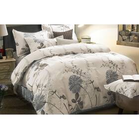 B0211-bz3-250-ck Wake In Cloud M Farmhouse Bedroom Comforter Set - Floral Cotton 3pc California King Gray