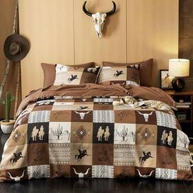 B0ctlq1nk2 Wake In Cloud Western Comforter Set Southwestern Aztec Cowboy Rustic Bedding