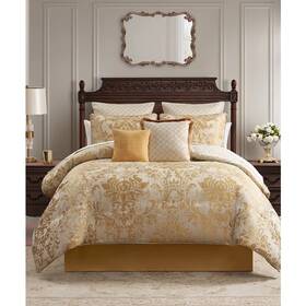 Waterford 038992956890 Tarmon Jacquard 8-pc. Comforter Set King