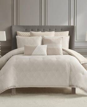 Waterford 038992970100 Almond Lauryn 3 Pc. King Comforter Set