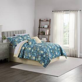 26926601027 Waverly Traditions Vintage Fiona Floral 6 Piece Pattern Bedding Set King Comforter S
