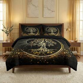 Lqq10293016-mb-qa-jp1 Wecozy Queen Size Comforter Set With 2 Pillowcases Nature Tree Of Life 3 Pcs