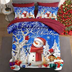 Lqq2507251010-mb7s-ka9 Wecozy 7 Pcs King Size Christmas Comforter Set With 2 Pillowcases And Shams