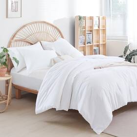 B0c4kx3hgj Weigelia King 7 Piece Comforter Set Bed In A Bag White Soft Plush Fluffy