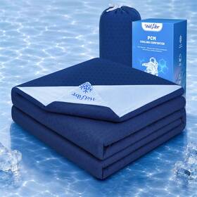 Hc03-pcmlgb-k Welfibr Cooling Comforter King Size For Hot Sleepers Pcm Technology Cold Blankets Q-m