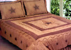 C5645 Western Set Comforter 2 Shams Star Close Full King Queen