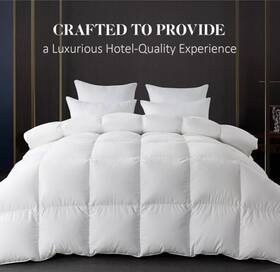 8541808463 Whatsbedding Whats Bedding Feather Comforter King Size Filled With And Down White