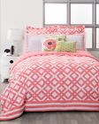 Wk678900 Style Nest La Jolla Coral Bedding Set King Size Polyester