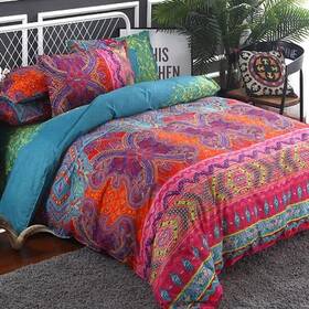 Wongs Bedding 445008613662 Bohemian Comforter Set Queen Ultra Soft Microfiber Reversible
