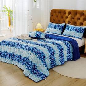 Wongs Bedding 727536981381 Bohemian Comforter Set 3 Pieces Soft Microfiber Lightweight Reversible Boho 3pc