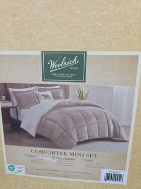 Woolrich 086569104526 Queen Alton Plush To Sherpa Down Alternative Comforter 4 Pc Set New