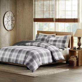 80775885 Woolrich Twin Woodsman Down Alternative Comforter Mini Set - Gray