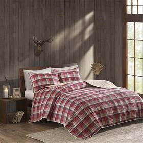 80785082 Woolrich Full/queen Tasha Quilt Mini Set - Red
