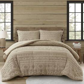 Wr10-3976 Woolrich King Comforter Set Chenille Tufted Southwestern Oversized