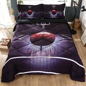 Wowelife 313098973973 Basketball Bedding Full Size Comforter Sets For Boys 5 Piece Se