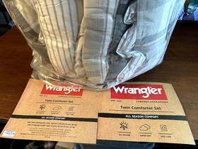 Ushsa51220122 Wrangler Comforter Set 2-piece Casual Classic Cotton Material Twin In Gray