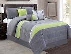 P-21150-green-king Xwst4wawjr Luxlen 7 Piece Comforter 634030219844