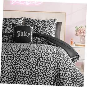 Ymf Carpets Inc. 646760241798 Modern Satin Comforter Set - Luxury Bed In A Bag Soft And Twin Black Leopard