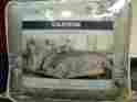 Yn-nw-fl180cmfskg Cannon King Size Comforter Set 7 Piece Grey White Blue Floral Bedding Shams Pillows 9555786504514