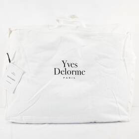 Yves Delorme 007151599762 Mandarin Silk-filled Cotton Duvet Comforter Cream Queen Size 92x92 Inch