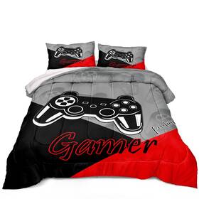 Z.jian Home 014044009579 Gaming Comforter For Boys Teen Game Contoller Bedding Set Down Alternativ