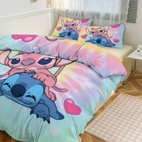 Zdzqoy 227990994605 Cute Stitch Bedding Sets For Comforter Set 3pcs 1