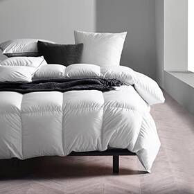 Zzfocus 761016629530 King Size White Duck Feather And Down Comforter Winter Duvet Insert Soft