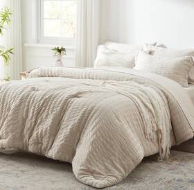 Zpus23cf07bg6888 Zzlpp Twin Comforter Set 5 Pieces Beige Tufted Bed In A Bag With Pillow